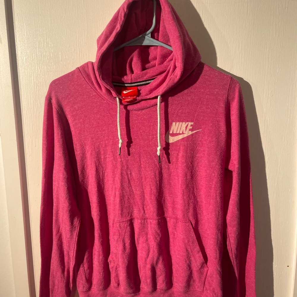 NIKE  Womens Pink Hoodie Size Medium